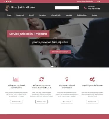 Site de prezentare Birou juridic Timisoara